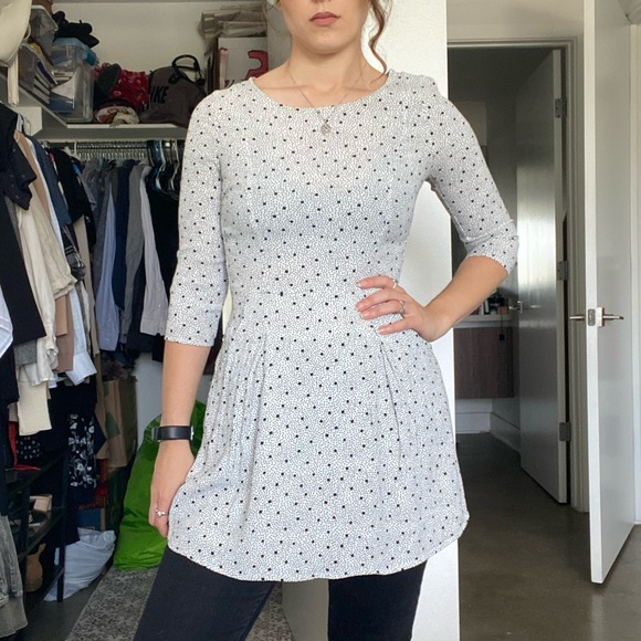 DONATED - Patterned shirt dress with pockets - Picture 3 of 11